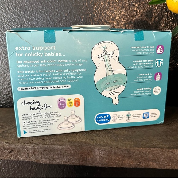 NIB Tommee Tippee Anti Colic Bottles 3 Pack - Picture 4 of 4